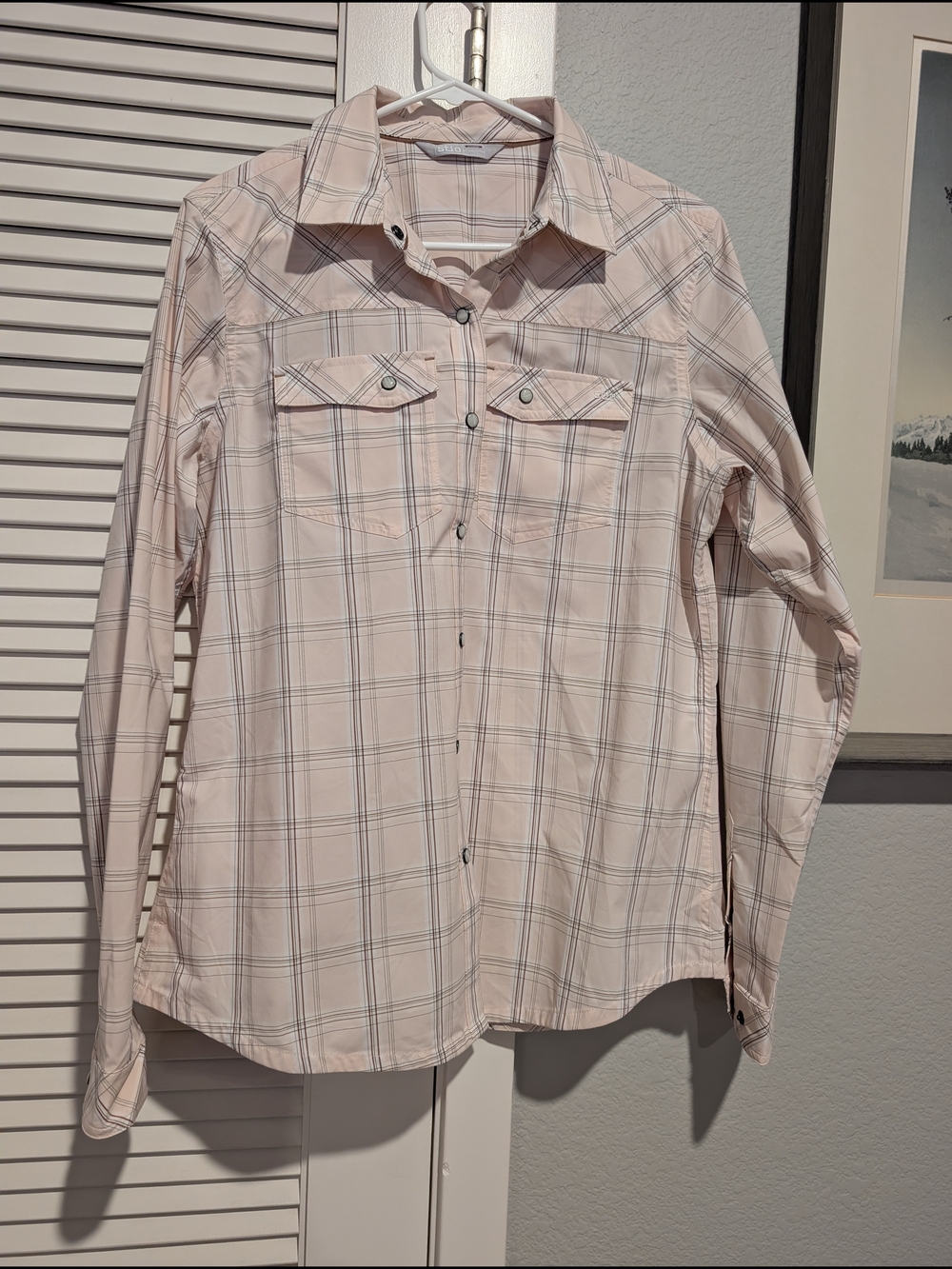 Stio Eddy Pink Plaid Women's Snap Shirt